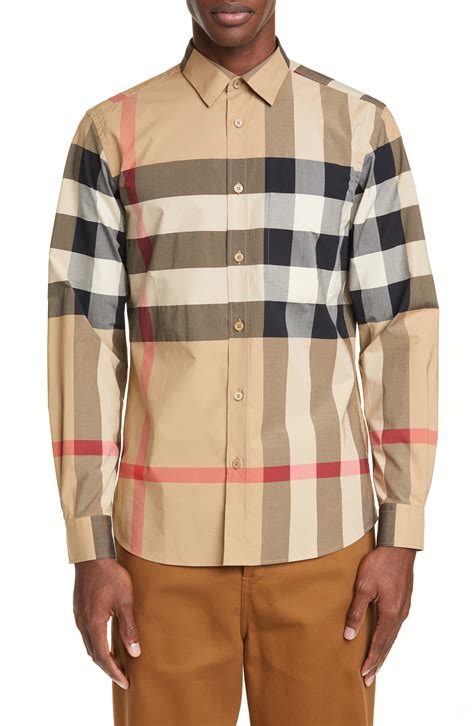 burberry archive silk shirt|burberry shirts for men outlet.